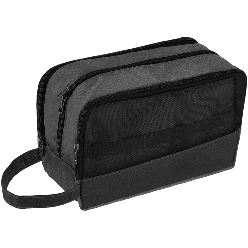 Prijenosna vodootporna torbica za kozmetiku i higijenske potrepštine, unisex, nylon sa zatvaračem
