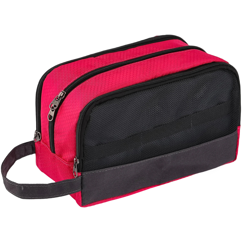 Prijenosna vodootporna torbica za kozmetiku i higijenske potrepštine, unisex, nylon sa zatvaračem