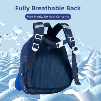 Sesame Baby Nový roztomilý batoh do škôlky s astronautom a vodítkom, unisex, pre deti 1–3 rokov