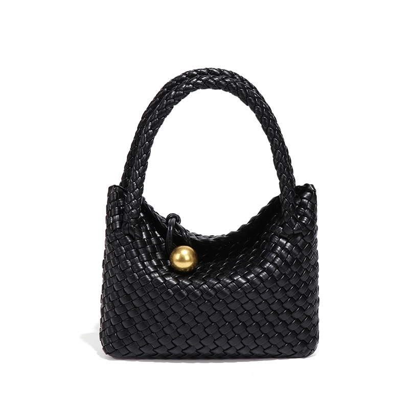 Bosilong Ženska pletena crossbody torba, proljetna jednobojna boja, ručno izrađena, vrhunske kvalitete