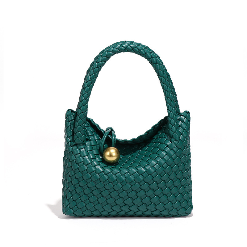 Bosilong Ženska pletena crossbody torba, proljetna jednobojna boja, ručno izrađena, vrhunske kvalitete