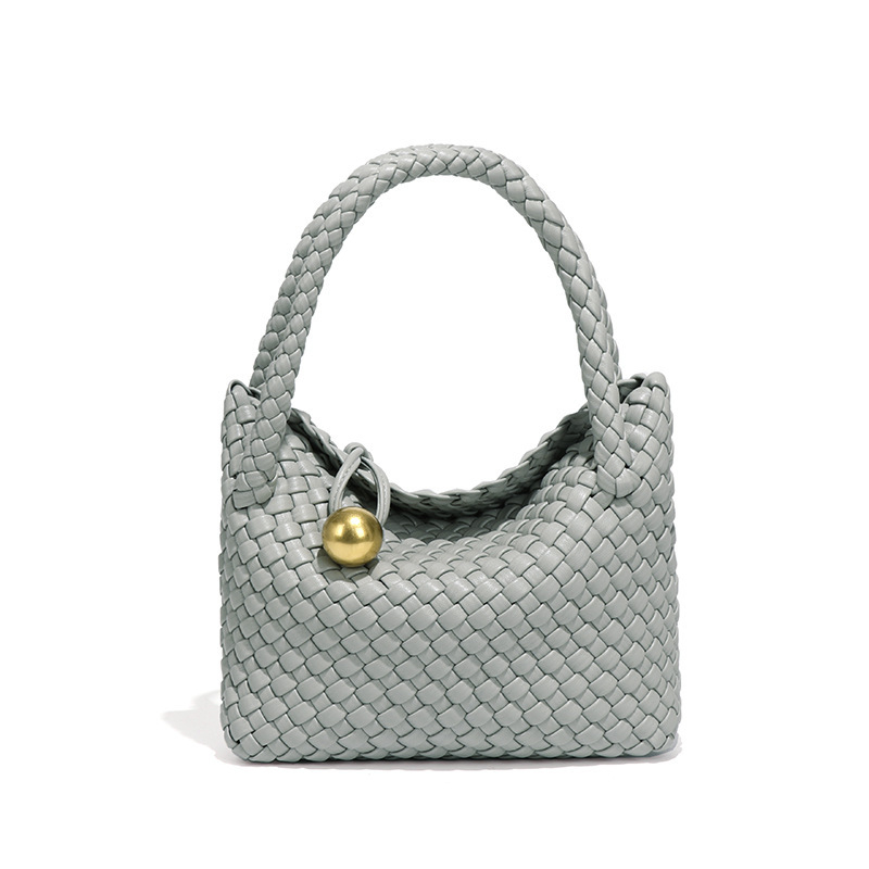 Bosilong Ženska pletena crossbody torba, proljetna jednobojna boja, ručno izrađena, vrhunske kvalitete