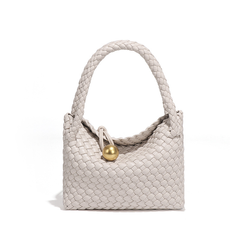 Bosilong Ženska pletena crossbody torba, proljetna jednobojna boja, ručno izrađena, vrhunske kvalitete