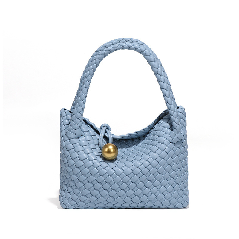 Bosilong Ženska pletena crossbody torba, proljetna jednobojna boja, ručno izrađena, vrhunske kvalitete
