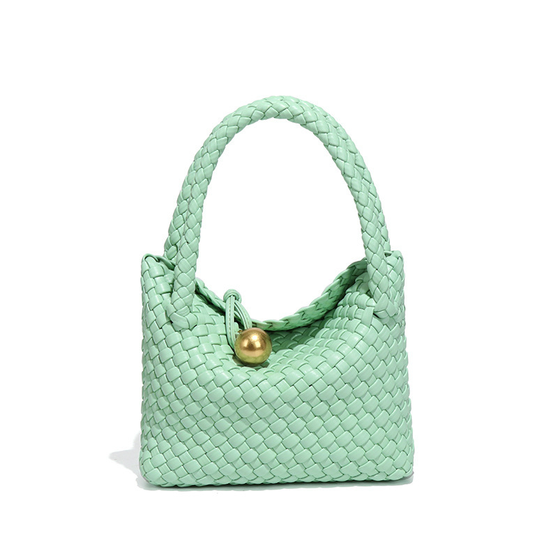 Bosilong Ženska pletena crossbody torba, proljetna jednobojna boja, ručno izrađena, vrhunske kvalitete
