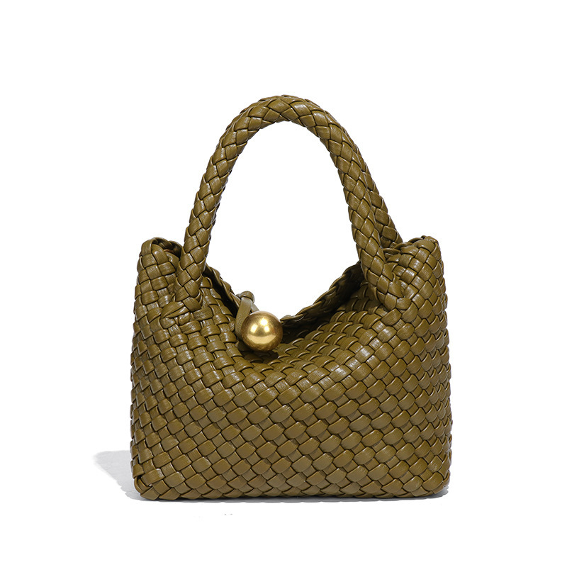 Bosilong Ženska pletena crossbody torba, proljetna jednobojna boja, ručno izrađena, vrhunske kvalitete