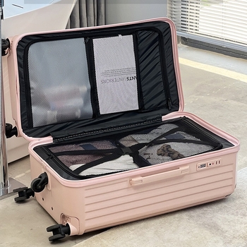 Pinghu Luggage 24-inčni PC otporan na padove kofer na kolica, 26-inčni kofer s pet kotača, 20-inčni ručni kofer s kombinacijskim zaključavanjem