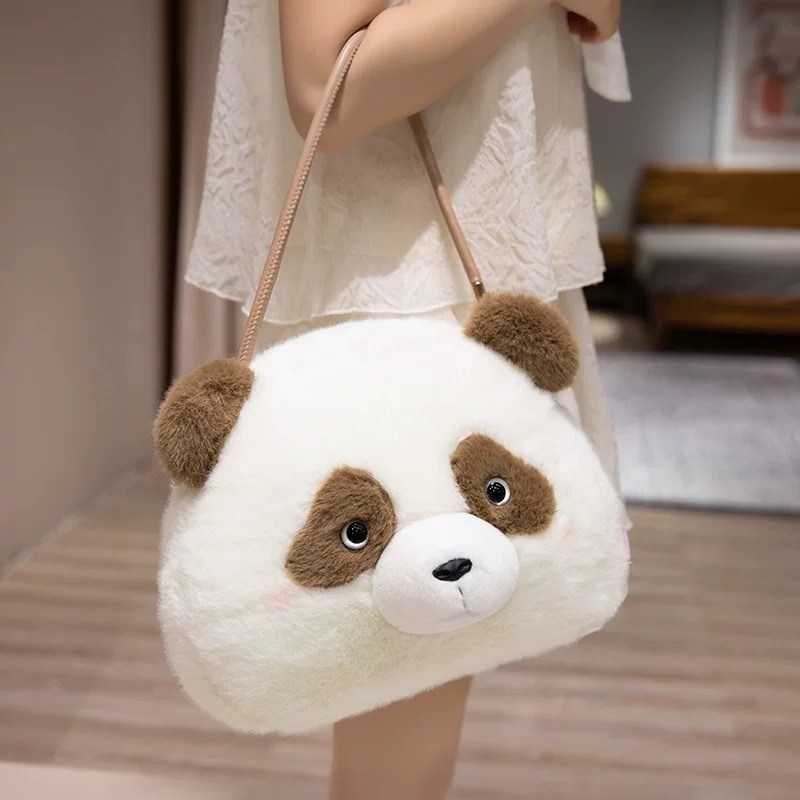 Slatka pliš torbica s lisicom, crossbody torba s Huskim, pliš Panda i plišani medo – dječji poklon