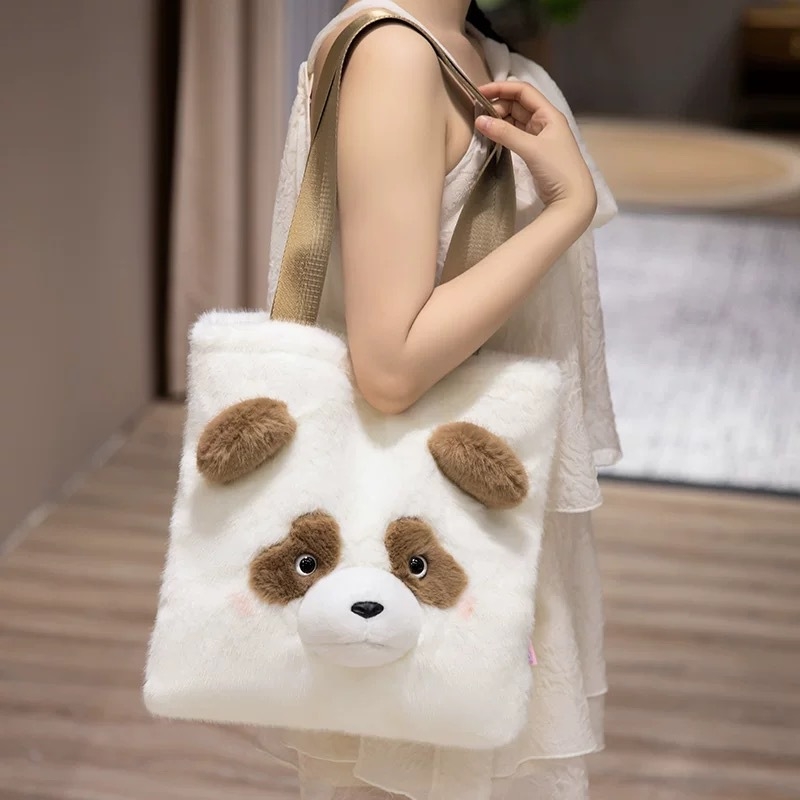 Slatka pliš torbica s lisicom, crossbody torba s Huskim, pliš Panda i plišani medo – dječji poklon