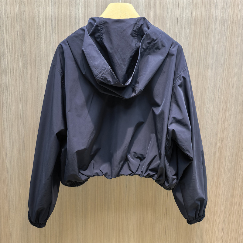 Ženski windproof hoodie jakna s kapuljom i zatvaračem, cardigan stil, fakultetski stil, proljeće 2026