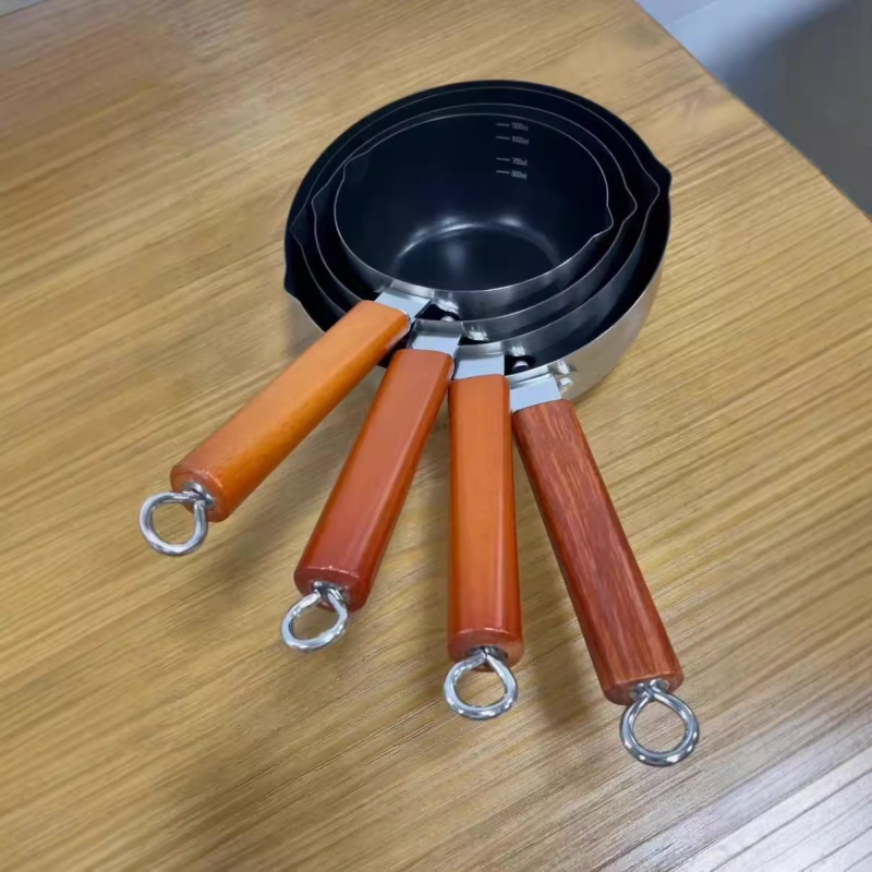 Stil japonez, oală antiaderentă din oțel inoxidabil, cu mâner unic — oală mică pentru lapte, ramen și supe