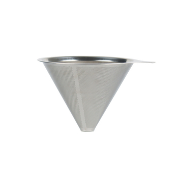 Filtru de cafea din oțel inoxidabil pentru preparare manuală – filtru cu plasă ultra-fină, set fără filtru de hârtie