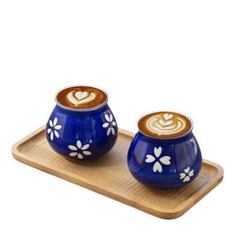 Set de cești din ceramică cu gradient de glazură, pentru filtrare și degustarea aromei