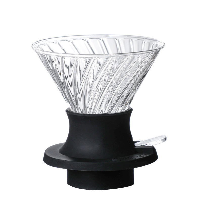 Set de cafea pentru preparare manuală: filtru V60 din sticlă, ceașcă inteligentă, oală de partajare și set de înmuiere pentru filtrare