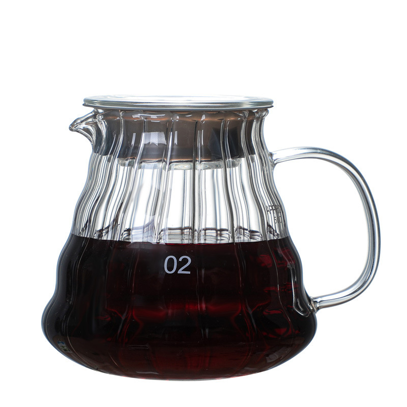 Set de cafea pentru preparare manuală: filtru V60 din sticlă, ceașcă inteligentă, oală de partajare și set de înmuiere pentru filtrare
