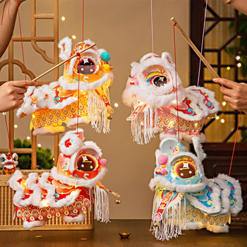 Lanternă pentru dansul leului, Anul Calului — DIY manual pentru copii, lanternă luminoasă pentru Festivalul felinarelor