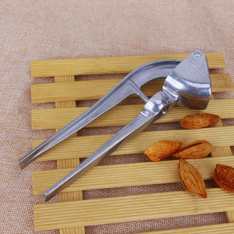 Presă de usturoi din aliaj de aluminiu, zdrobitor/mașină de presat usturoi manual, curățător de usturoi, 16,5×6,2 cm