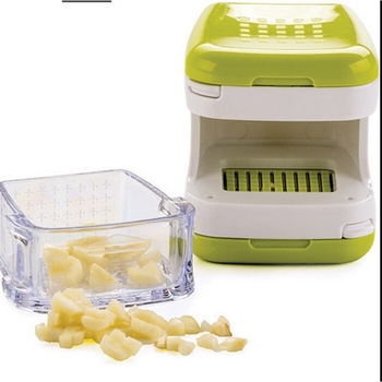 Garlic Cube: presă dublă pentru usturoi, mini tăietor de legume, tocat de usturoi