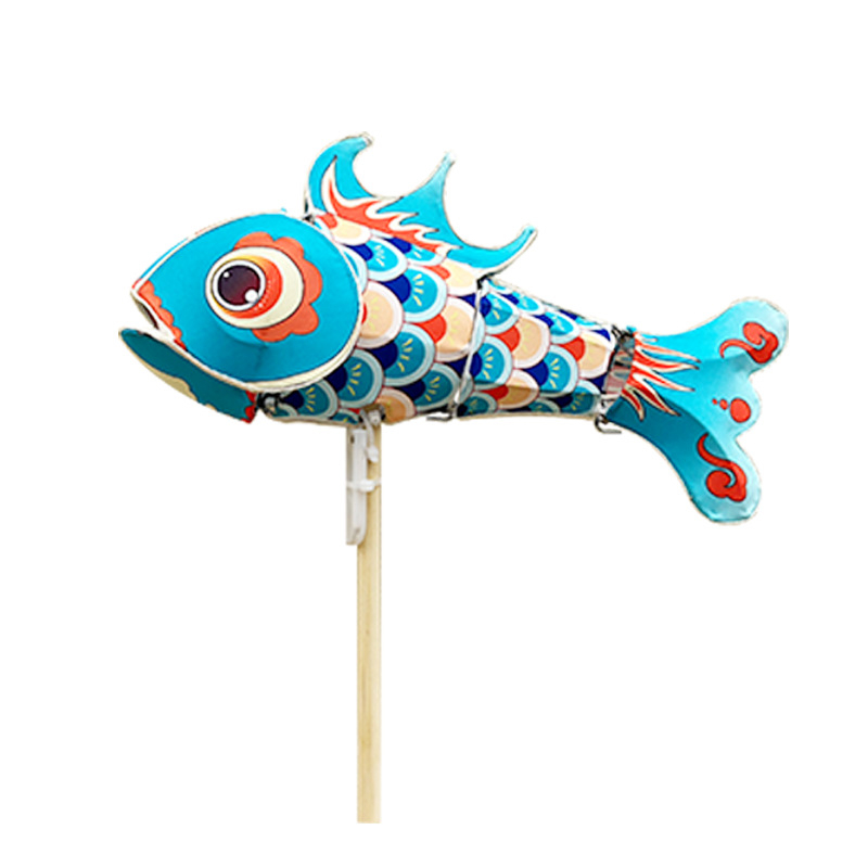 Felinar de mână în formă de pește, 30 cm, lucrat manual, pentru Festivalul Luminilor, Festivalul Lunii de Toamnă și Ziua Națională, reprezentație de dans DIY, stil antic