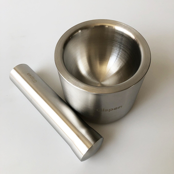 Xman+ zdrobitor de usturoi, mojar și pistil din oțel inoxidabil 304, manual