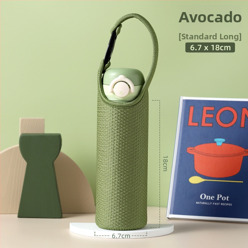 Univerzálny izolačný obal na sklenenú šálku čaju Thermos, ochranná taška s popruhom cez telo