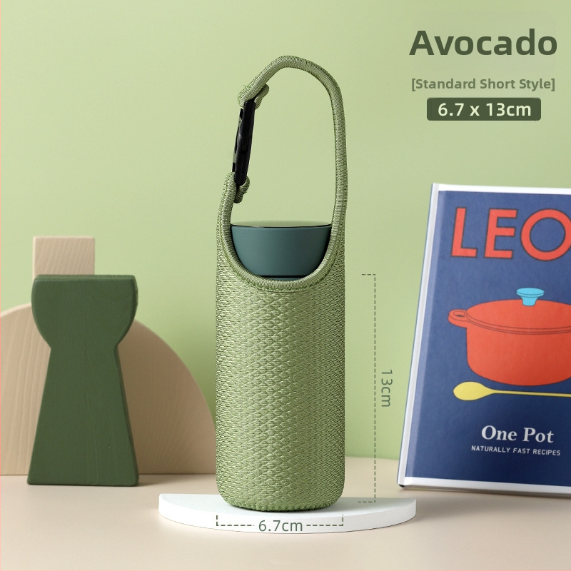 Univerzálny izolačný obal na sklenenú šálku čaju Thermos, ochranná taška s popruhom cez telo