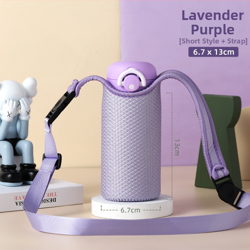 Univerzálny izolačný obal na sklenenú šálku čaju Thermos, ochranná taška s popruhom cez telo