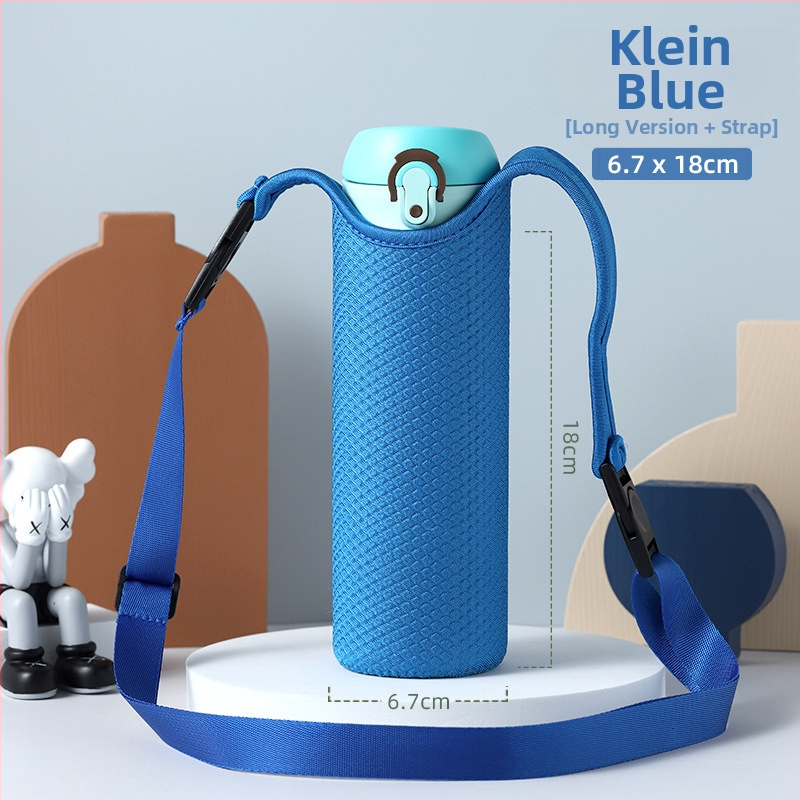 Univerzálny izolačný obal na sklenenú šálku čaju Thermos, ochranná taška s popruhom cez telo