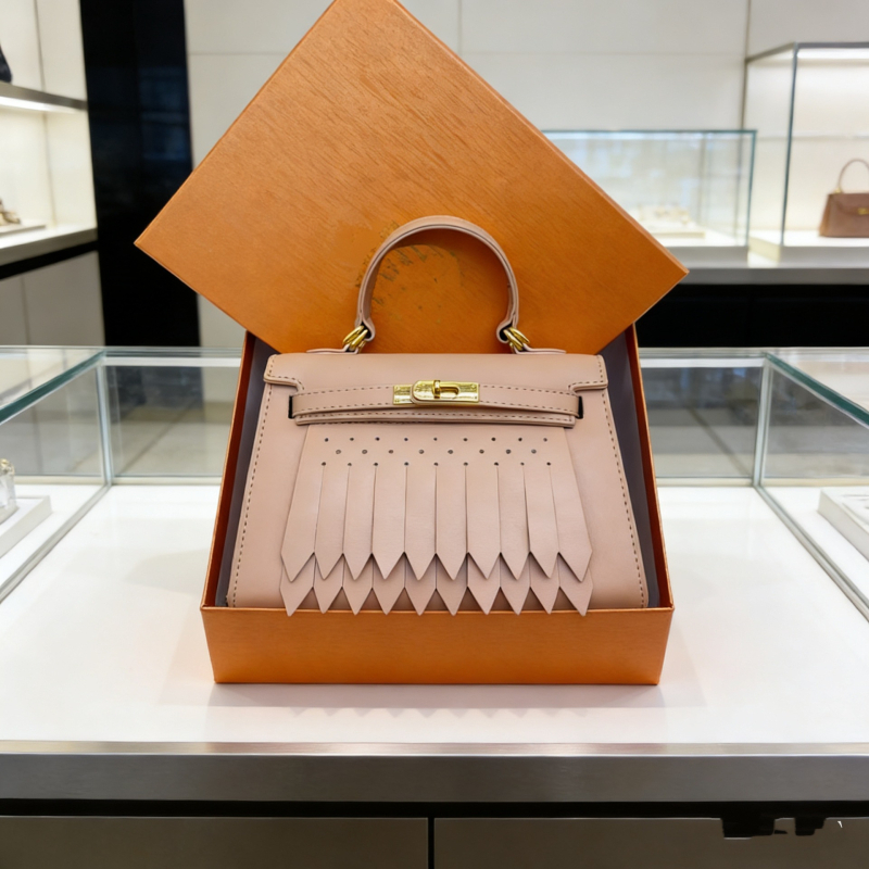 Ženska Kelly torba, korejski stil, 2025 jesen-zima, torba s kutijom, za rame i crossbody