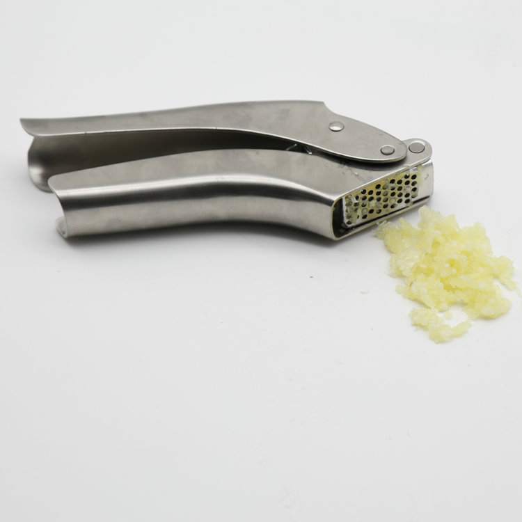 Presă de usturoi manuală din oțel inoxidabil 304, detașabilă, zdrobitor creativ de usturoi, instrument de bucătărie