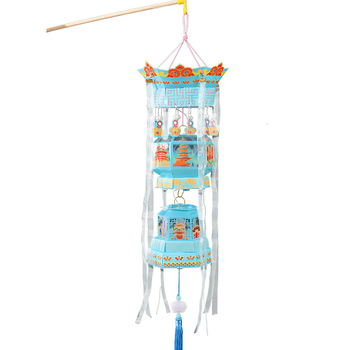 Lanterne chineze pentru Anul Nou în stil antic, pentru Anul Calului, lanterne de mână pentru copii cu iluminare, kit DIY de artizanat, lanterne mici de tip palat