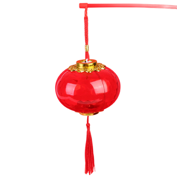 Fanar LED roșu cu proiecție cristalină pentru copii – jucărie decorativă purtabilă pentru festivalul felinarelor