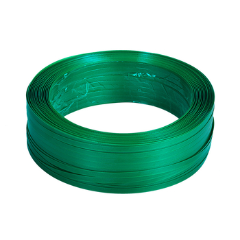 Bandă de legare din PET cu oțel plastic 1608, verde, lățime 16 mm, grosime 0,8 mm, fabricată la comandă, manuală, 20 kg