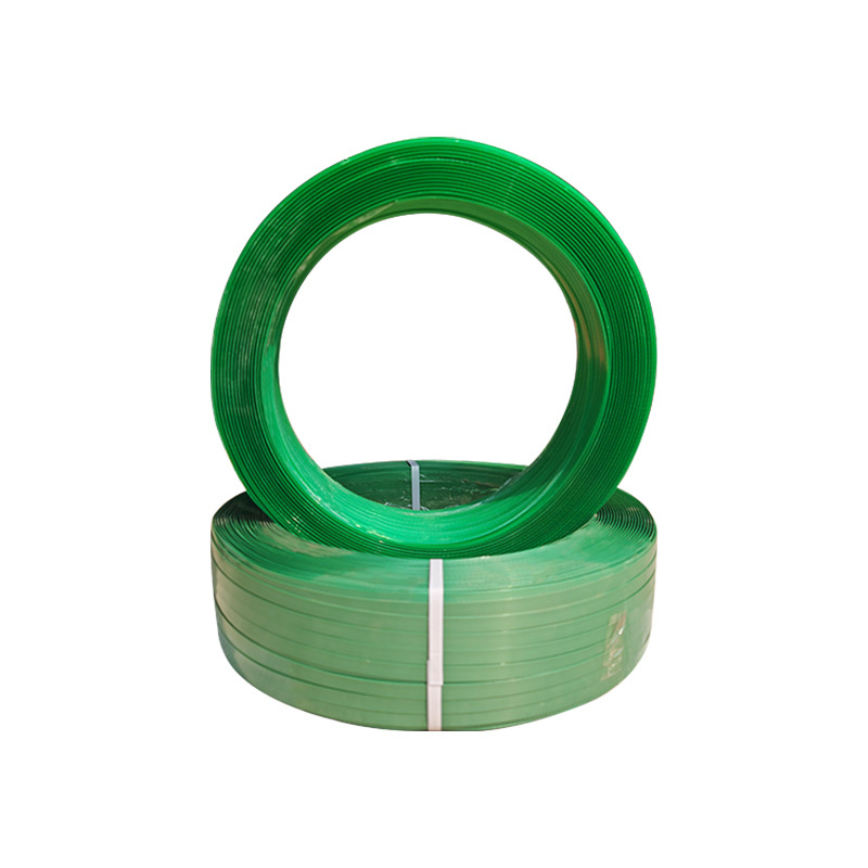 Curea din plastic PET pentru ambalare, lățime 16 mm, grosime 0,8 mm, verde, manuală