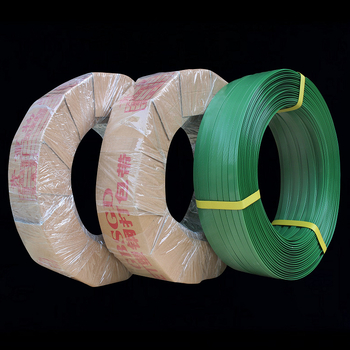 Bandă PET pentru ambalare, verde, clasă industrială, 0,9 mm, rezistență la tracțiune 420 kg, pentru utilizare manuală și mecanică