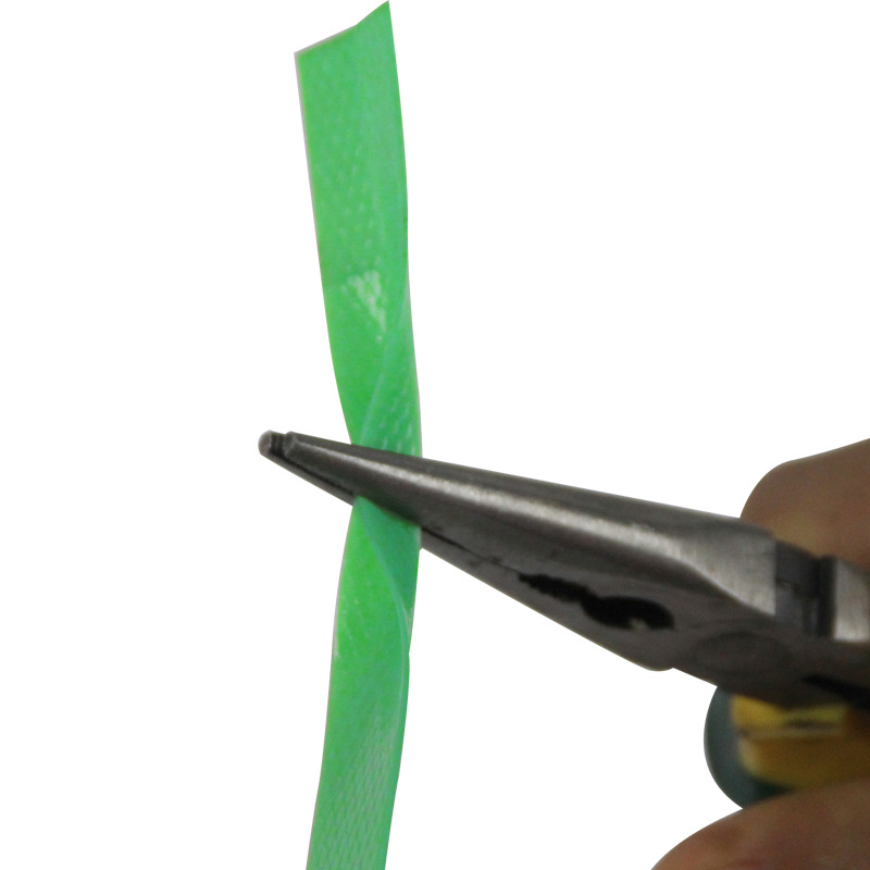 Bandă PET pentru ambalare 1608, curea verde din plastic-otel realizată manual (1606/1607/1608)