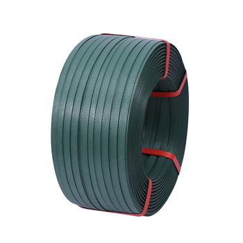 Bandă de legare din plastic verde, curea de împachetare împletită manual pentru ambalarea coletelor