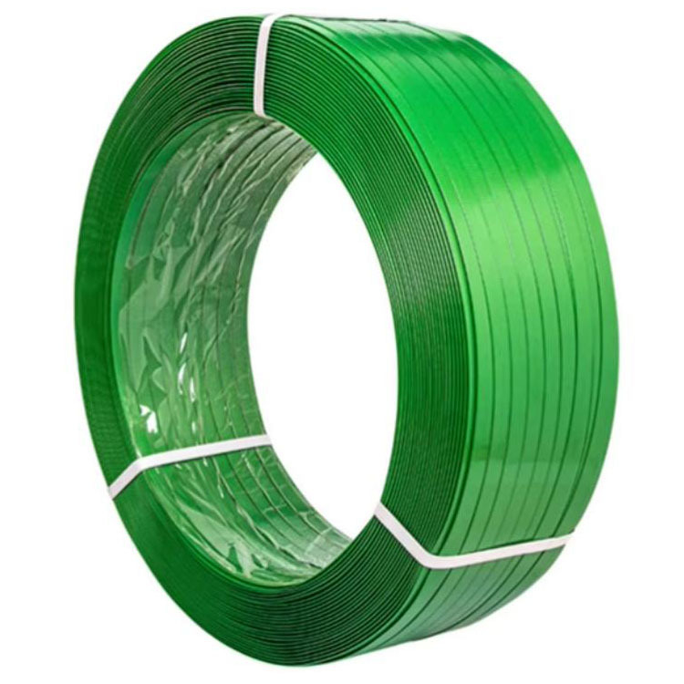 Bandă PET pentru ambalare 1608, verde, rezistență la tracțiune 1000 N