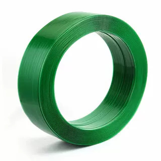 Bandă PET embosată, transparentă, lățime 16 mm, grosime 0,8 mm, rezistență la tracțiune 500 kg