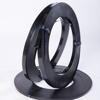 Bandă din oțel vopsit pentru ambalare, anticorozivă, finisaj negru, lățime 32 mm, rezistență înaltă 850 MPa