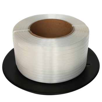 Bandă de ambalare 19 mm × 450 m, fibră de poliester, rezistență la tracțiune 1200 kg
