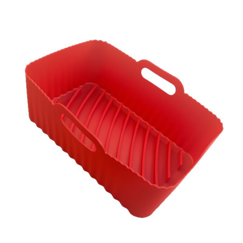 Covoraș din silicon dreptunghiular pentru air fryer – tavă de copt din silicon, covoraș BBQ, accesorii pentru coșul de prăjit