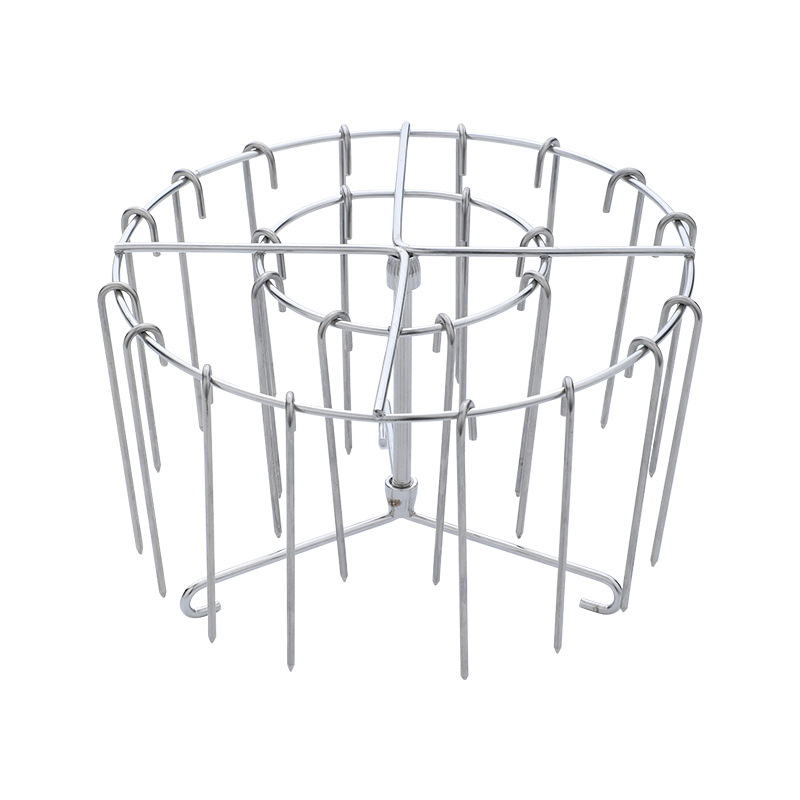 Accesoriu vertical din oțel inoxidabil pentru grilul cu aer – grătar rotund pentru cuptorul de casă