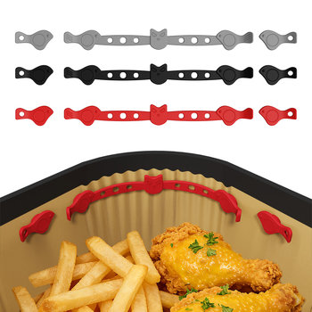 Clip magnetic din siliconă și suport magnetic pentru hârtie de liner pentru friteuza cu aer – accesorii de bucătărie pentru coacere