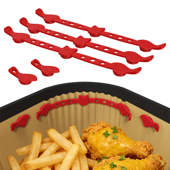 Clip magnetic din siliconă și suport magnetic pentru hârtie de liner pentru friteuza cu aer – accesorii de bucătărie pentru coacere