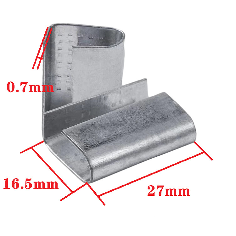 Cataramă de ambalare din oțel galvanizat DBK1608, manuală, 0,8 mm grosime, 16 mm lățime, rezistență la tracțiune 800 kg