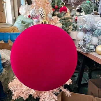 Ornament decorativ de 20 cm, culoare burgund, pentru nunți, Anul Nou și Crăciun
