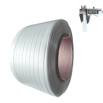 Bandă de ambalare din fibre flexibile de poliester, întărită, lățime 16 mm