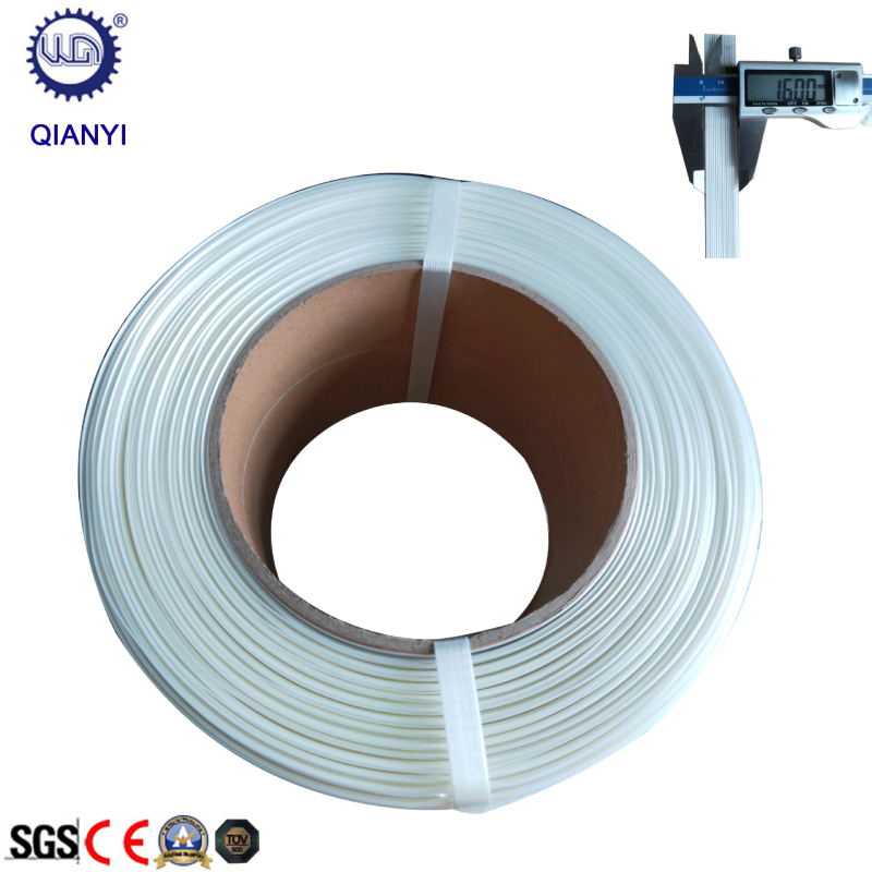 Bandă de ambalare din fibre flexibile de poliester, întărită, lățime 16 mm