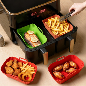 Covoraș din silicon pentru air fryer, reutilizabil pentru tăvi și coșuri de cuptor, tavă de copt îmbunătățită, accesoriu de bucătărie